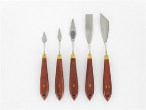 Paletmessen set 5 stuks nummer 6-10